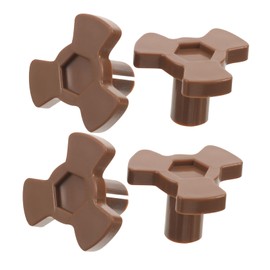 Zerodeko 4 Piezas Accesorios microondas acoplador del plato giratorio del horno giradiscos para microondas Guía de rodillo de microondas Pieza de reparación de microondas placa giratoria