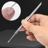 Circle Bevel Double-ended Nail Cuticle Pusher Tool Pre-polish Sandpaper Sheets