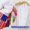 LZXING 226 Countries International Flags of the World Small Mini