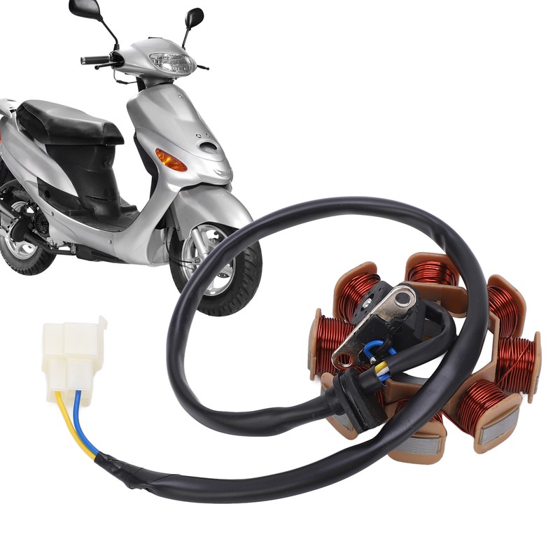 Magneto Stator 8 Pole Ignition Coil for GY6‑50 60 80