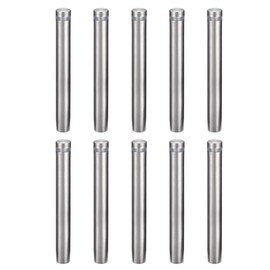 uxcell 1/2 Dia x 4"(12x100mm) Standoff Screws Wall Mount Sign Holders Acrylic Glass Nails 10pcs