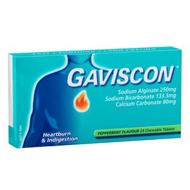 Gaviscon Heartburn & Indigestion Relief Peppermint Tab X 24