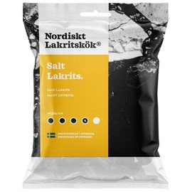 Nordiskt Lakritskok Salt Licorice, 4.23oz (3 Bags, Salt Licorice)