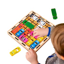 Huanmin Rush Hour Game, Thinking Logic Puzzle Games, Rush Hour Junior The Traffic Game, Car Toy Storage Game, Logic Game for Boys and Girls, Thinking Games for Children