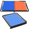 Uquelic Document Folder A4 for Filing, Transparent Vinyl Pockets, Ring
