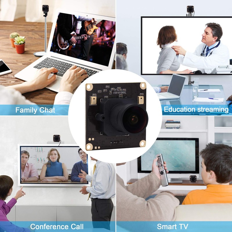 ELP Camera, 4K Usb Webcam, Mini Camera, Wide Angle 170°