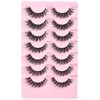 FARRED Cat Eye Lashes Natural Eyelashes Short Wispy Lash Strips