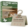 Clothing Moth Traps with Pheromones (8 Pack) Non‑Toxic, Sticky Glue