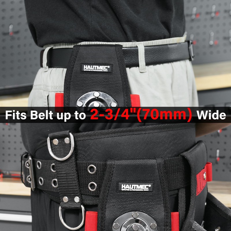 HAUTMEC Hammer Holder for Belt, Hammer Loop for Tool Belt