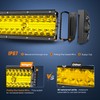 Nilight 33 Inch LED Light Bar 256 LED Chips Yellow