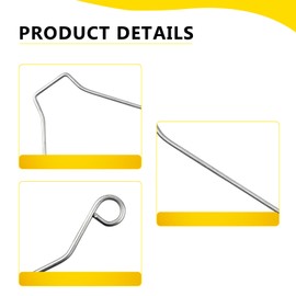 S99140187 Bathroom Exhaust Fan Cover Spring Clips for Broan-Nutone Square Ceiling or Wall Exhaust Fan Models 688, 670, 671, 688, 689, 771, 682, Replacement Part No. 99140187, 4-Pack