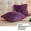 LIFEREVO 2 Pack Shaggy Plush Faux Fur Pillow Shams,Decorative Throw