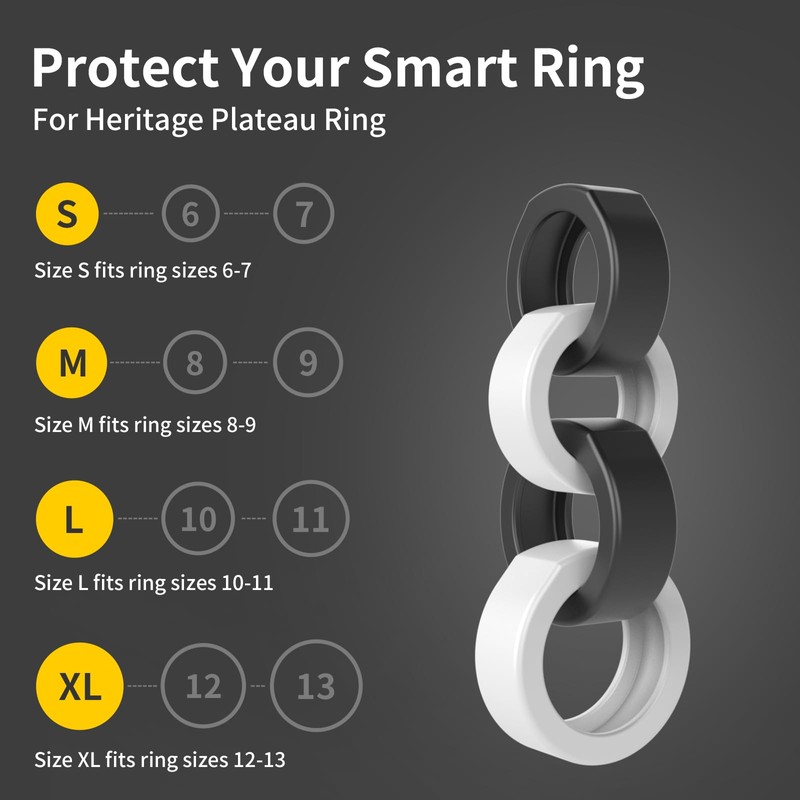 CAROFAFA Ring Protector Silicone Ring Cover Compatible with Oura Ring