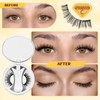 QUEWEL Magnetic-Eyelashes with Applicator, Portable Magnetic Eyelashes Natural Look, Upgrade