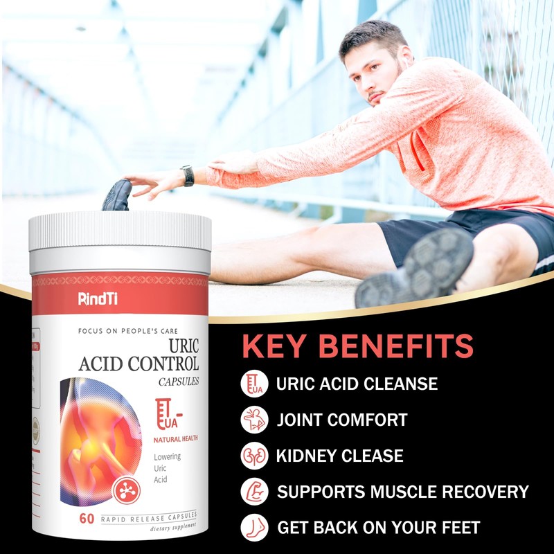 RindTi Uric Acid Flush,Tart Cherry with Celery Extract & Turmeric,Uric
