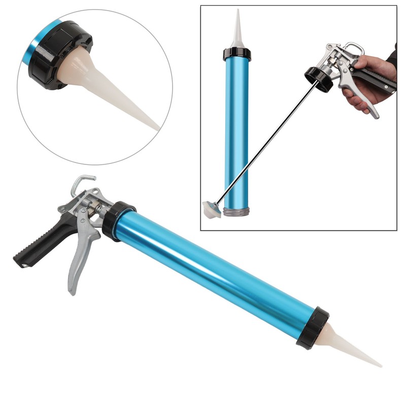 Professional Hand Caulking Gun Drip Free Aluminum Effort Saving Rotatable