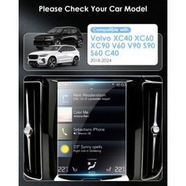 WEIPIN 8.7 Inch Screen Protector Compatible with Vol-vo XC40 XC60 XC90 V60 V90 S90 S60 C40 2018-2025 Navigation Screen Protector for Vol-vo XC40 XC60 XC90 Accessories, 9H Anti-Scratch