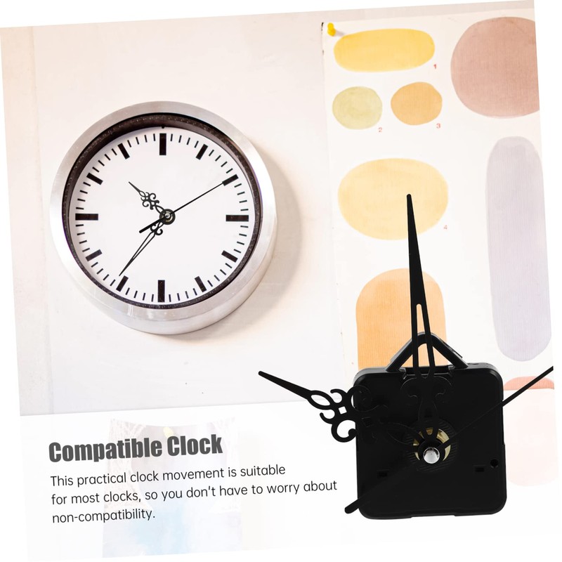 TEHAUX 2sets Silent Quartz Clock Movement DIY Clock Accessories Precision
