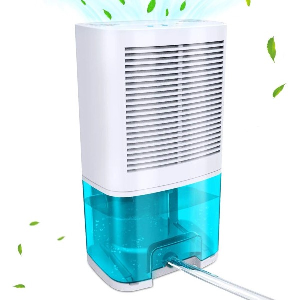 Levoair Dehumidifier 68oz(2000ml) Small Dehumidifier with Drain Hose for Up