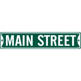 MAIN STREET STREET SIGN GARAGE WALL FUN METAL 5X24 #015