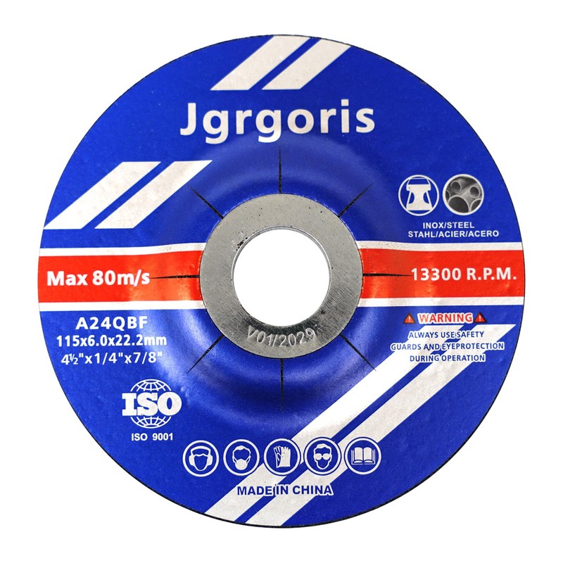 25 Pack Universal Grinding Wheels, 4-1/2" x1/4" x7/8" Grinding Disc