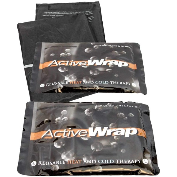 ActiveWrap Hot & Cold Ice Packs - Soft, Flexible, Leak Proof Design - Small