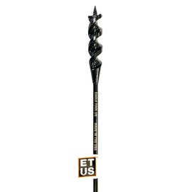 Eagle Tool US EA75018 Flex Shank Installer Drill Bit, Auger Style, 3/4-Inch by 18-Inch, 1/4-Inch Shank