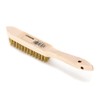 Lessmann Brass Wire Hand Brush 4 Row 107441