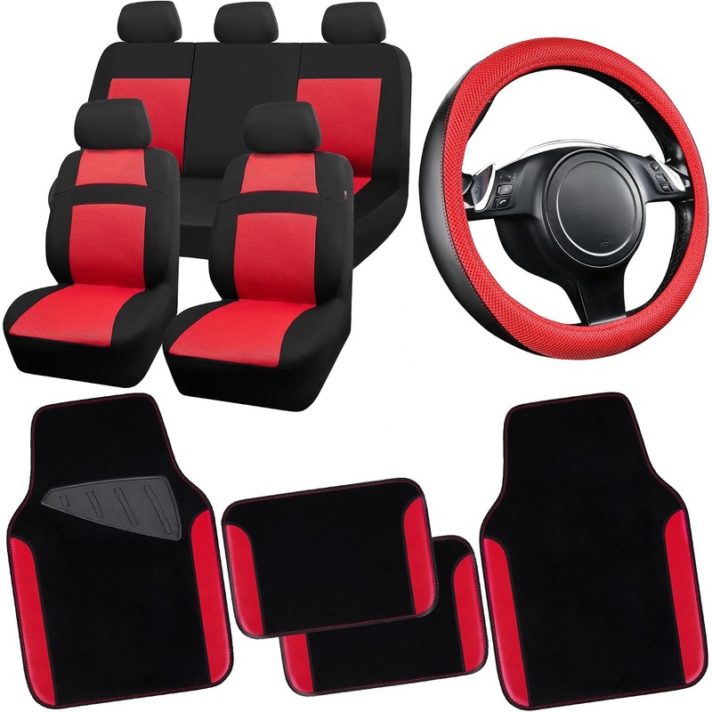 CAR PASS Alfombrillas impermeables para coche de ajuste universal, alfombras