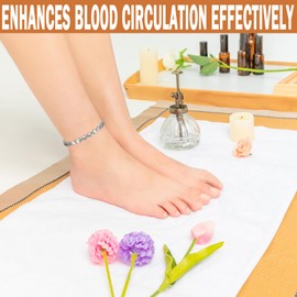 YINOX Magnetic Therapy Arthritis Anklet Set for Women, 3500 Gauss Magnets Effectively Relieve Arthritis and Loose Weight, Combination of Fashion and Health (Titanium + Copper)