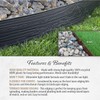 Decorative Wood Grain 4-in. x 40-ft. Landscape Lawn Edging Coil