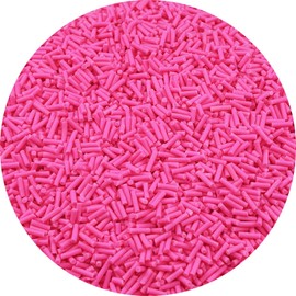 YHYPOCI 100g 7mm Fake Sprinkles Polymer Clay Sprinkles Fake Candy Sprinkles Resin Sprinkles Clay Slices for Craft Sprinkles Decoration Scrapbook DIY Nail Art(Rose Red)