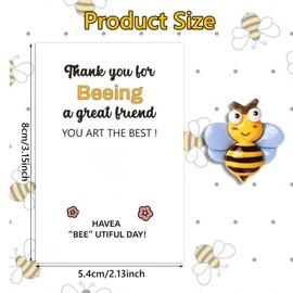 Cumnvulnt Pocket Hug Gift, Pocket Hug Bee with Cards, Cute Animal Thinking of You Gifts for Women Men, Positive Good Luck Gifts for Friends Lovers Birthday Wedding Christmas Mothers Day Valentines