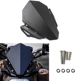 REWOLFNUS Motorcycle Windshield Windscreen Airflow Wind Screen Deflector CNC Aluminum for Yamaha MT07 FZ07 2018 2019 2020