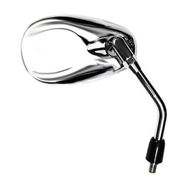 Ken Sean 95102 Nickel Copper Chrome Knockback Stem Motorcycle Mirror (RH/LH,EC Spec)
