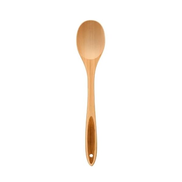 LorisArm LorisArm Solid Cooking Spoon, 12.5" Large Bamboo Serving Spoons