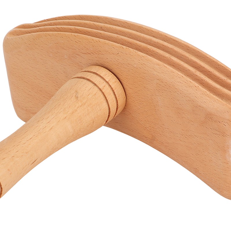 Wooden Gua Sha Board Sturdy Polished Beech Safe Smoothing Widely
