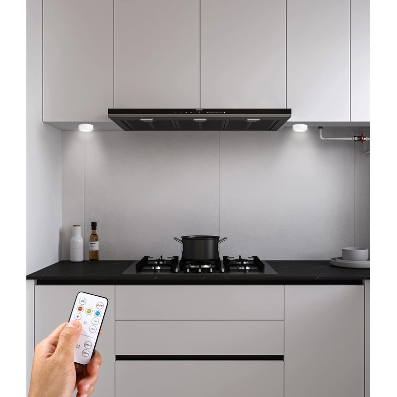 Zawaer Cabinet Lighting, 4 Pieces Under-Unit Light Kitchen LED, 3