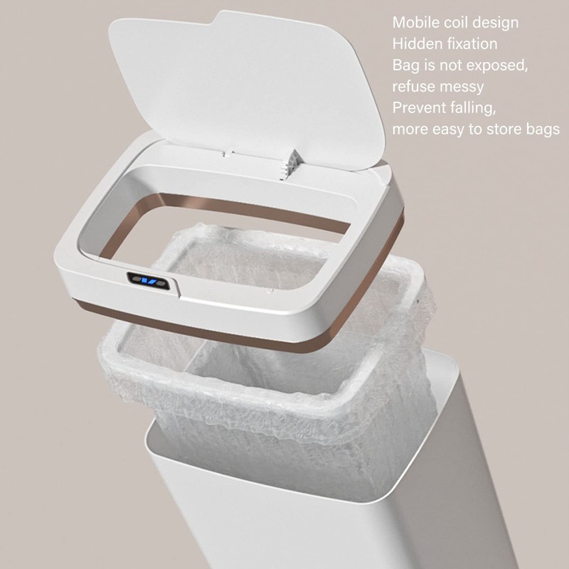 Automatic Bathroom Trash Bin, 18L Waterproof Motion Sensor Bathroom Bins