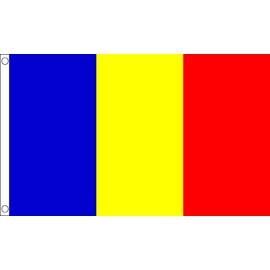 Romania Flag 5 x 3 FT - 100% Polyester With Eyelets FlagSuperstore©