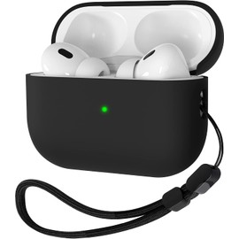 Funda de silicona líquida para AirPods Pro 2 (20232022), funda rígida híbrida de triple capa, a prueba de golpes, compatible con AirPods Pro de