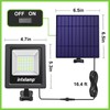 intelamp Solar Lights Outdoor, 4400mAh Solar Powered Flood Lights, Security