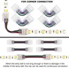 10 Packs 5 Pin RGBW LED Strip Connector Kit 10