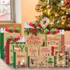 48 Christmas Assorted Gift Bags with Tissue, Bulk Holiday Kraft