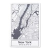 Moin Socks New York: Tea Towel/Drying Towel/Kitchen Towel with Map