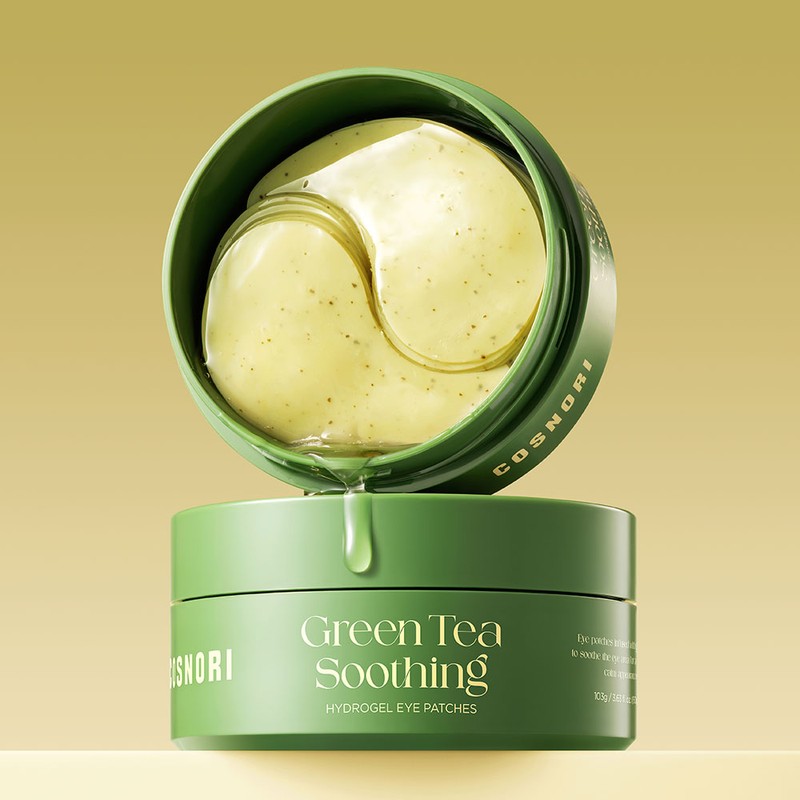 코스노리 그린티 수딩 하이드로겔 아이패치, 60개입, 1개 Cosnori Green Tea