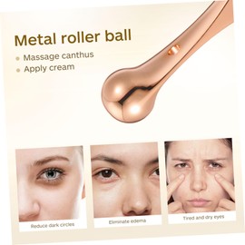 Baluue 3sets Eye Cream Aging 2-in-1 Cream Spatula Eye Stick Zinc Alloy Material for 2pcs*3