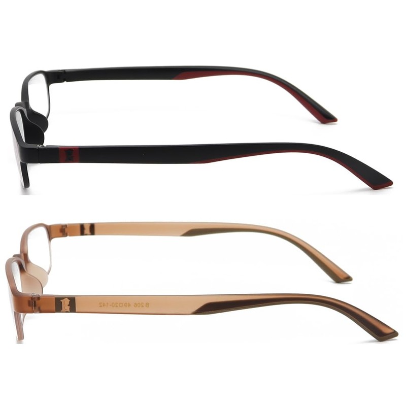 2 Pack Flexible Computer Blue Light Blocking Lightweight Reading Glasses