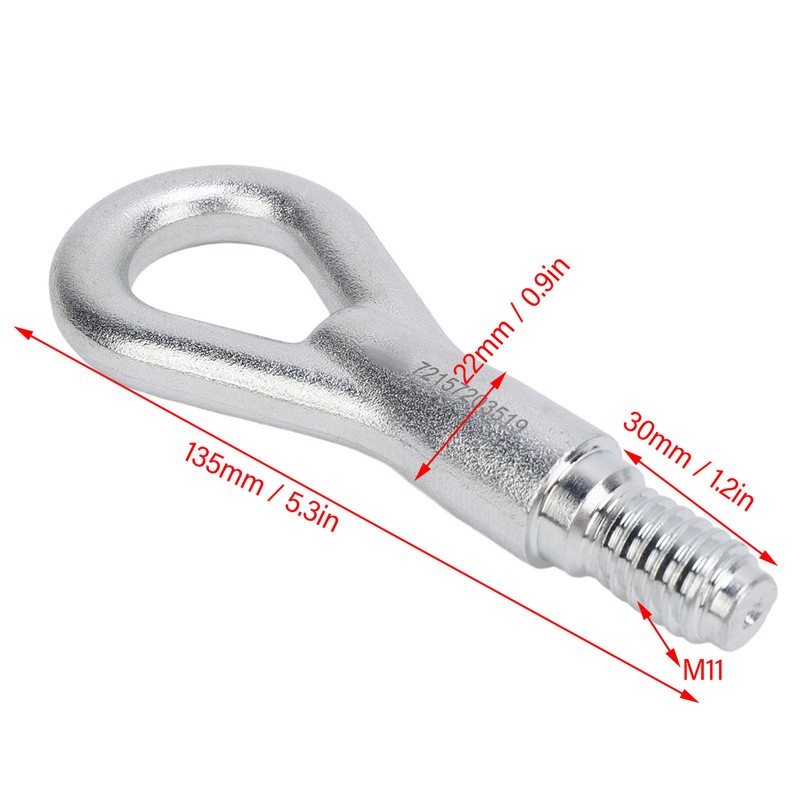 Towing Eye Hooks 72151965186 Front Bumper Trailer Ring Replacement for