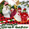 16 Pcs Knitted Christmas Hat Red White Green Elf Hats